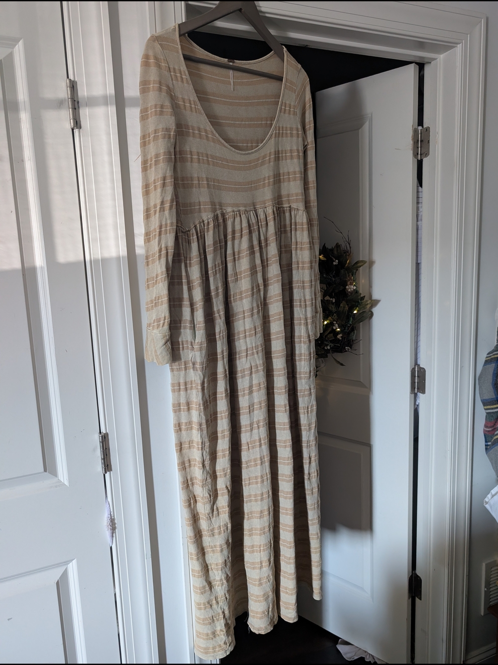 Free People Long Sleeve Bohemian Maxi Dress Colette Size Small/Med